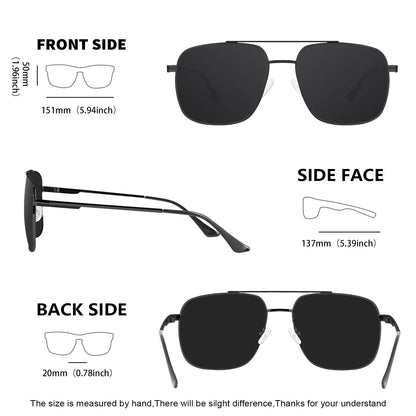 XXL Size Large Polarized Sunglasses for Men Big Wide Heads Metal 151MM Glasses lentes de sol para hombre 8222