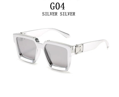 Millionaire Sunglasses For Men Vintage Square Fashion Glasses Luxury Retro Sunglasses Women Trending Punk Gafas De Sol Lentes