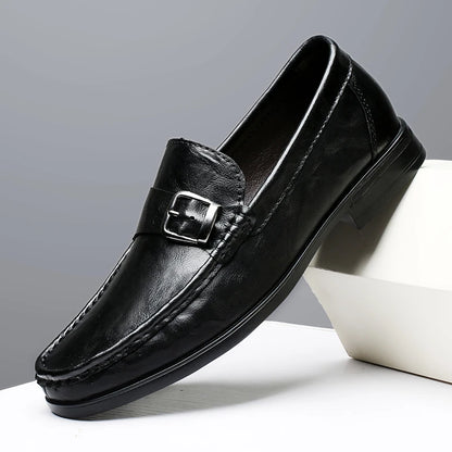 High Quality Men's Genuine Leather Loafers Handmade Casual Shoes Moccasins Slip on Walking Flats Versatile Male Business Shoes