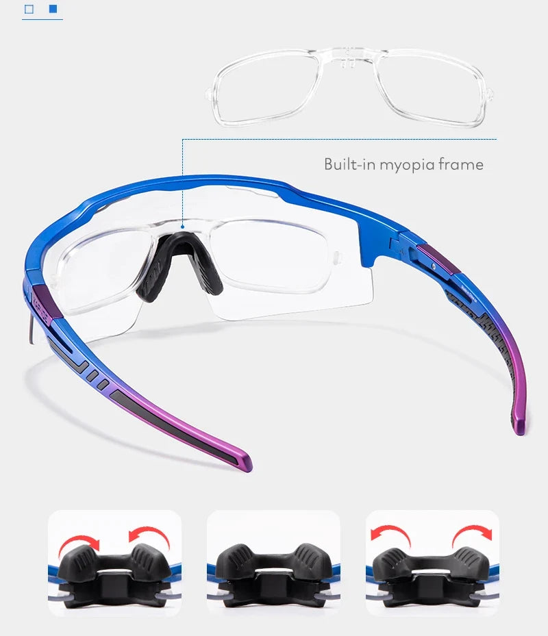 Photochromic Sunglasses UV400 Bike Bicycle Glasses Men's Blue Sports Woman Cycling Eyewear Outdoor MTB Glasses Bike Goggles