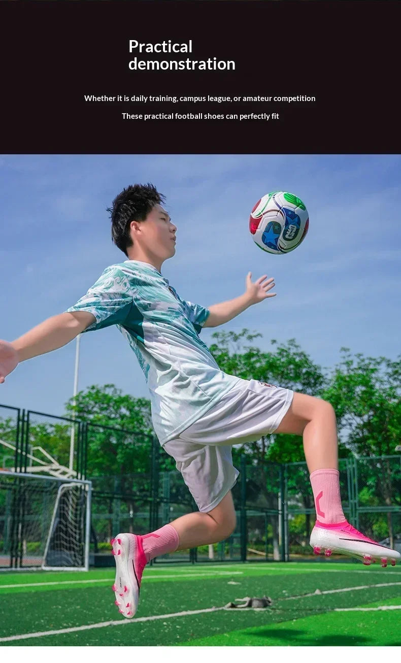 New Men Soccer Shoes Hot Sale Women Professional Football Boots Futsal Cleats Ultralight Unisex High-quality TF/FG Sneakers