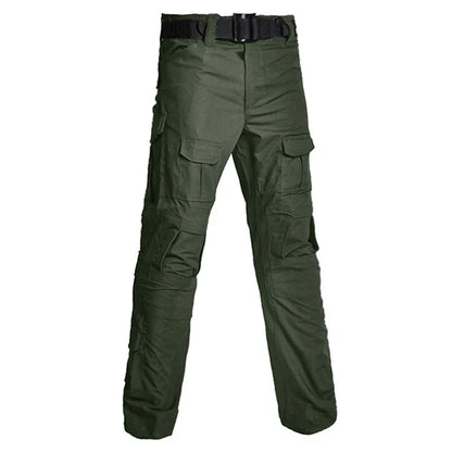 Tactical Military Camo Pants Men Multi Pockets Cargo Trousers with Protective Knee Pads for Hunting Airsoft Wargame