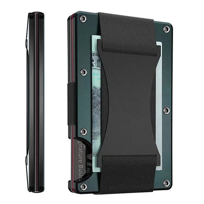 Étui portefeuille mini slim en fibre de carbone forgée, organisateur pour homme, Cartera Tarjetero Hombre, porte-cartes de crédit, cadeau de luxe
