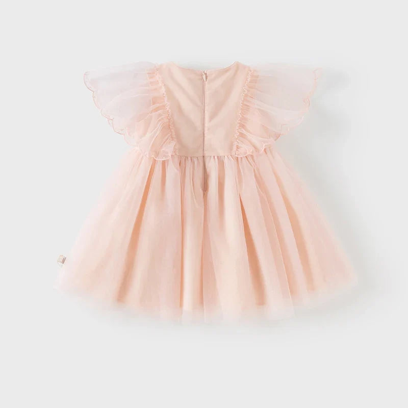 Girls Baby Princess Dress Summer Sweet Cute Embroidery Children Mesh Elegant Dress Party Outdoor Gentle DB2251139