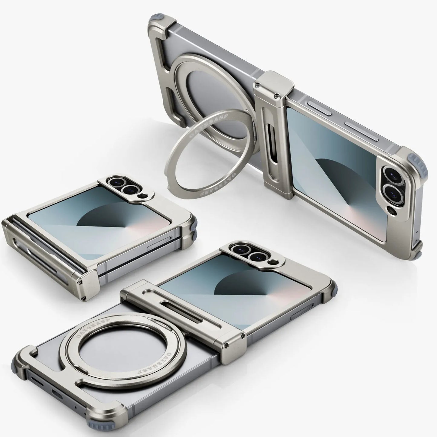 Eary for Samsung Galaxy Z Flip 7 6 Case for MagSafe 360°Rotatable Magnetic Kickstand Wireless Charging Anti Scratch Phone Cover