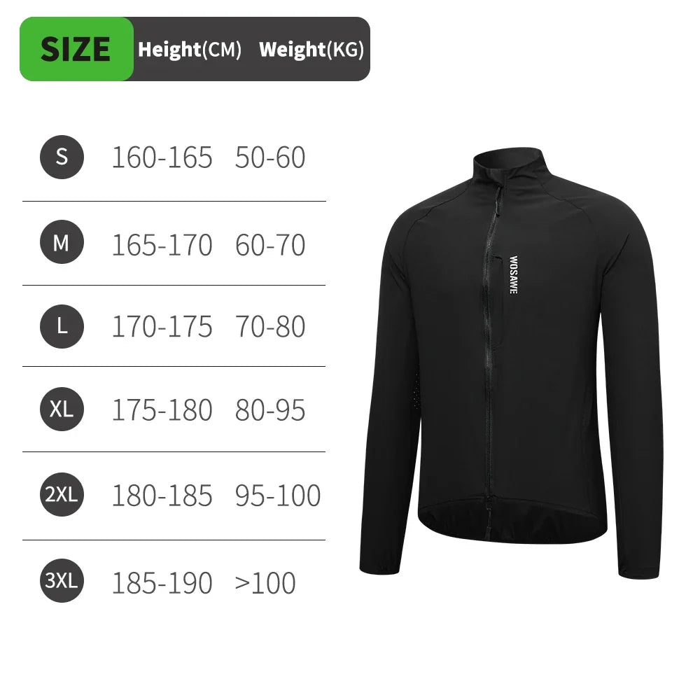 Summer Bike Jacket Water-repellent Cycling Jacket Outdoor Hiking Fishing Sportswear Long Jersey YKK Zip
