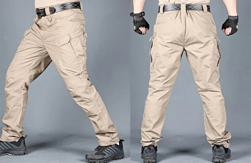 Men's Cargo Pants Multi Pocket Tactical Men Pants Casual Military Army Combat Trousers Waterproof Hiking Pants Plus Size 6Xl