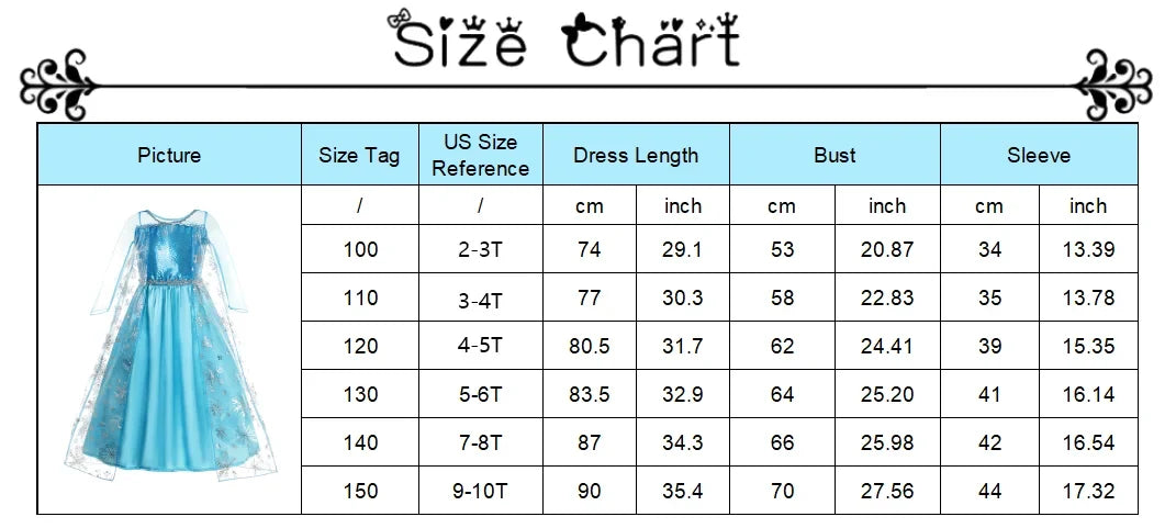Girl Elsa Anna Princess Dress with LED Light Up Costume for Kids Cosplay Party Clothes Rapunzel Aurora Outfit Carnival Prom Gown