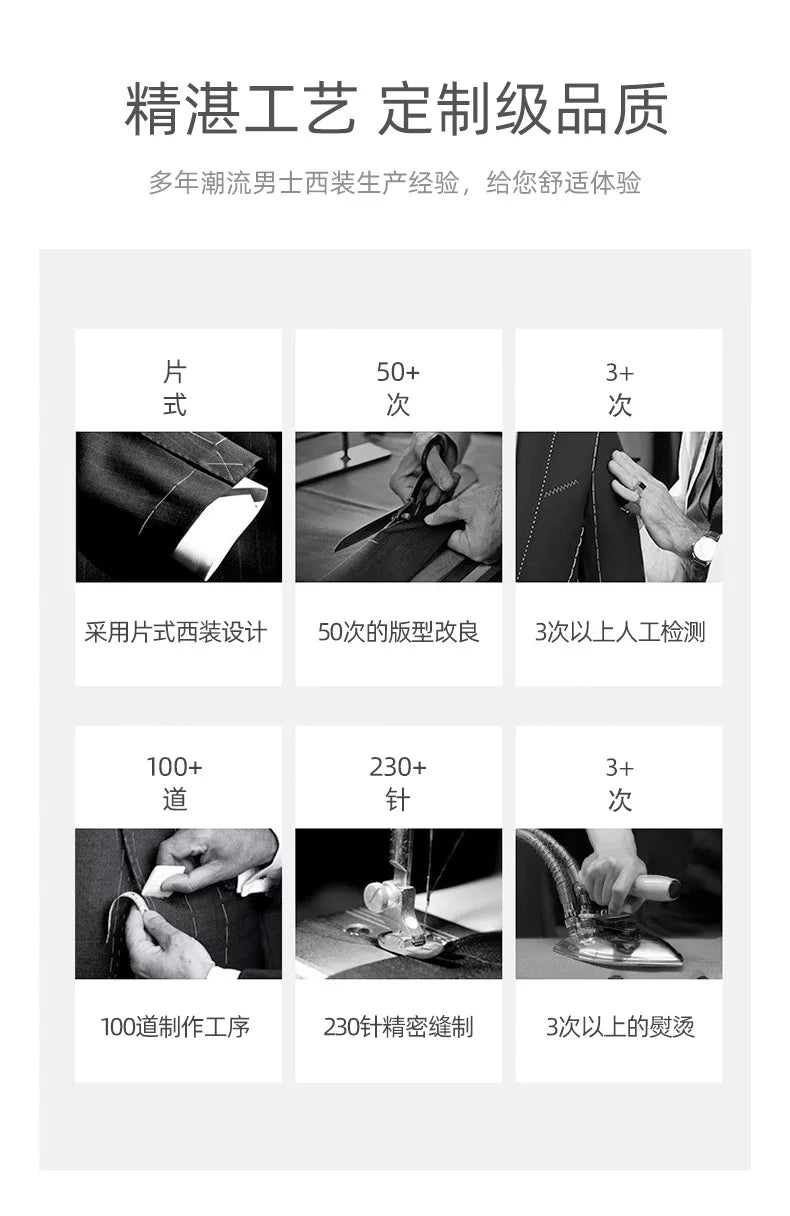Men's Wool Blazer Herringbone Pattern Casual Business Suit Jacket Comfortable and Stylish Coat