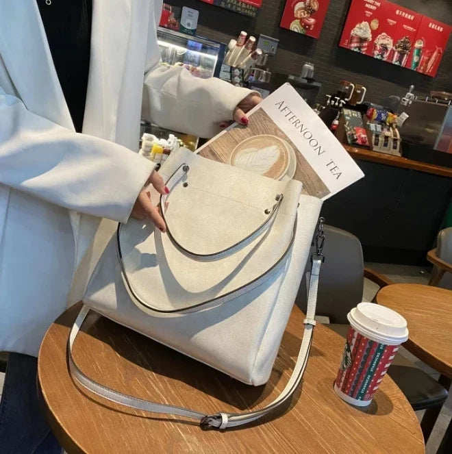 Women's Natural Cow Genuine Leather Handbags Female Natural Cowhide Crossbody Bag Ladies Multiple Large Capacity Shoulder Bags