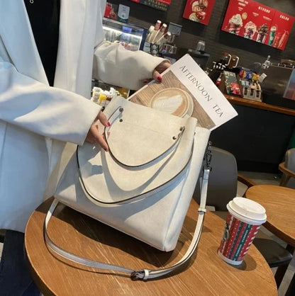 Women's Natural Cow Genuine Leather Handbags Female Natural Cowhide Crossbody Bag Ladies Multiple Large Capacity Shoulder Bags
