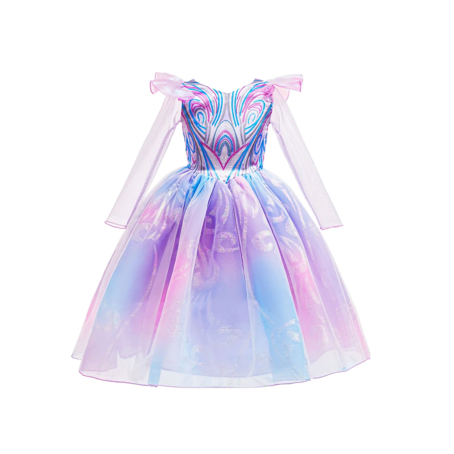Elsa Mermaid Moana Stitch Sleeping Beauty Jasmine Candy Rapunzel Belle Judy Hopps Glinda Holiday Party  Princess Dress