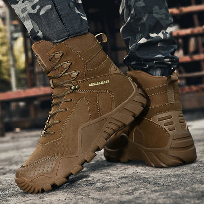 Outdoor High Top Mens Hiking Boots Waterproof Men Trekking Boots Hunting Sneakers Mountain Climbing Boots Botas Tacticas Hombre