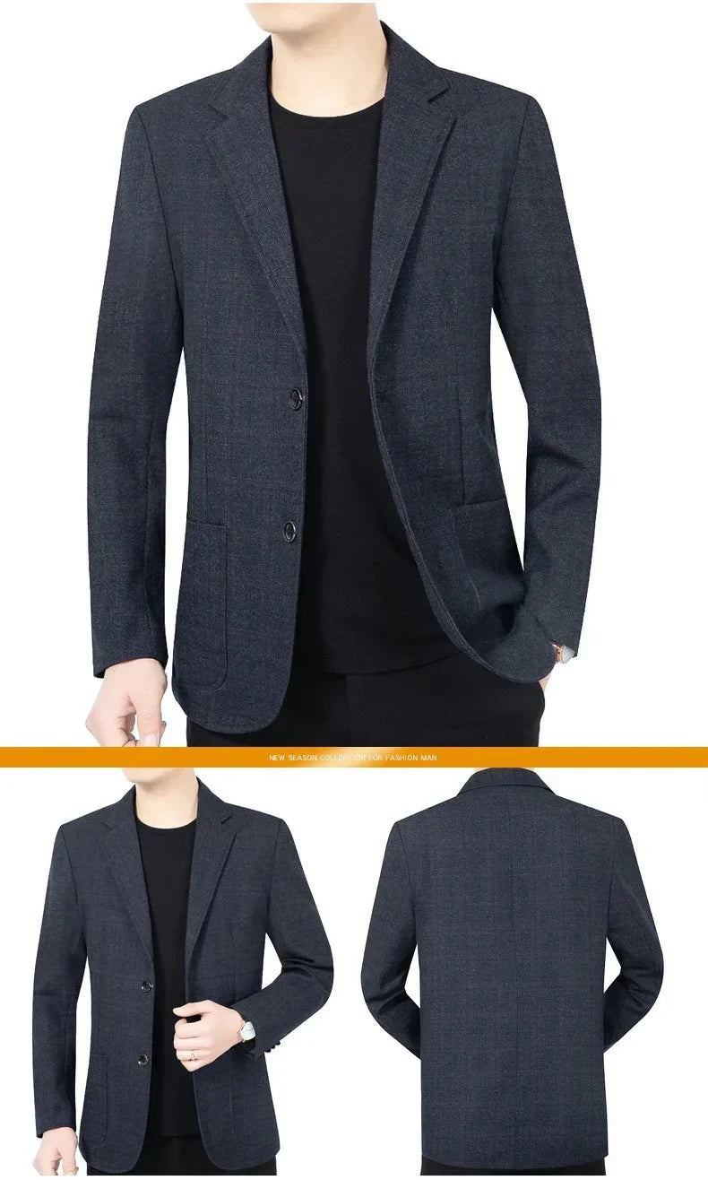 Brand Fashion Suits Blazer Mens Checked Spring Blazer for Men Stylish 2026 Autumn New in Suits Blazers Men Clothing