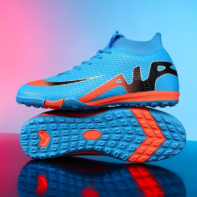 New Men Soccer Shoes Futsal Grass Cleats High-top Football Boots Non-Slip Sneakers High-quality Match Indoor Hot-selling Outdoor