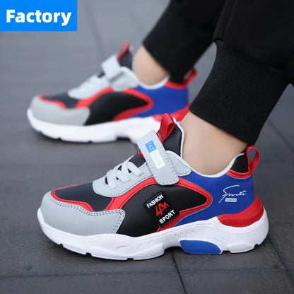 Children Running Shoes Boys Girls Basketball Sneakers Kids Shoes Leather Outdoor Comfortable Sports Tennis Shoes School Students