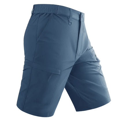 Waterproof Cargo Shorts Men's Summer Quick Dry Hiking Shorts Outdoor Multi-pockets Camping Training Work Shorts Man