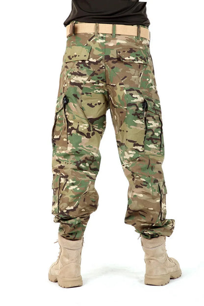 Men's Camouflage Tactical Pants Multi-Pockets Hunting Digital Camo Training  Cargo Pants New Spring  Long Trousers for Men