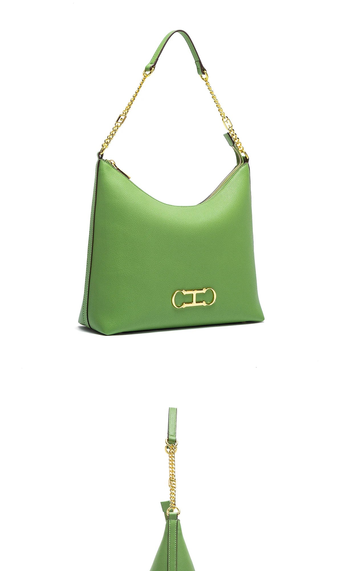 Spring New Light Green Handbag Simple Solid Color Commuter Storage Bag Women's Tote Bag
