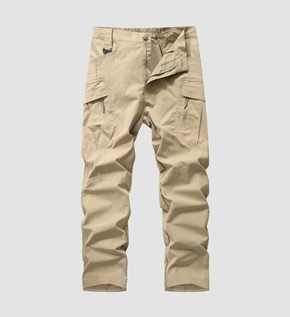 New Summer Men Thin Breathable Elastic Work Pants Outdoor Casual Sports Multi Pockets Cargo Pants Straight Tooling Trousers 3XL