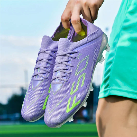 F50+ High Quality Mens Football Boots Boys Training Studded Fast Soccer Cleats Outdoor Non Slip Football Shoes Chuteira Campo