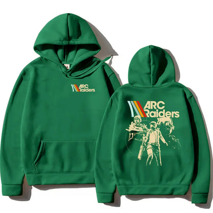 ARC Raiders Striped Hoodies ARC Hot Game Survival Evolved Sweatshirt  Gifts for Gamer Clothes Unisex Vintage Game Lovers Hoody