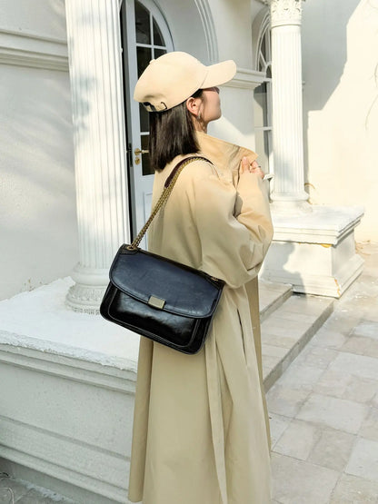 Luxury handbags female crossbody bags Tofu small square shoulder bag women bags new fashion 2025 genuine cowhide leather satchel