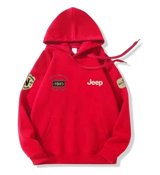 2026 Jeep New Products High-quality Pure Cotton Hooded Sweatshirt for Spring and Autumn, Casual and Fashionable Sports Top