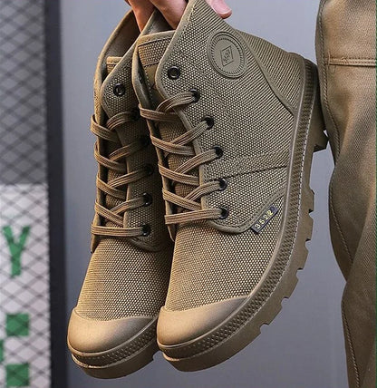 Canvas Ankle Retro Male Shoes Short Barrel Booties High Quality Men's Boots Designer Fashion Cheap Comfortable New Non Slip Y2k