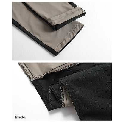 Outdoor Quick Drying Pants For Men Sports Breathable Spring Hiking Pants Elastic Casual Camping Fishing Trousers Splicing Colors