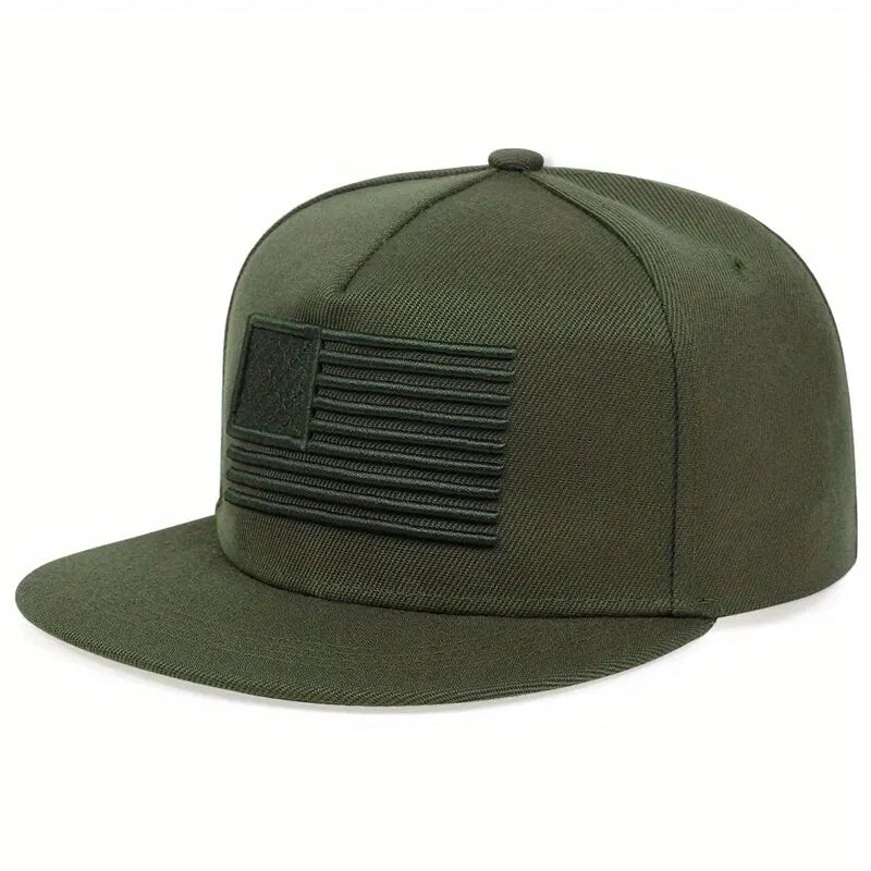 American Flag Embroidery Hip-hop Hats Outdoor Adjustable Casual Baseball Caps Sunscreen Hat