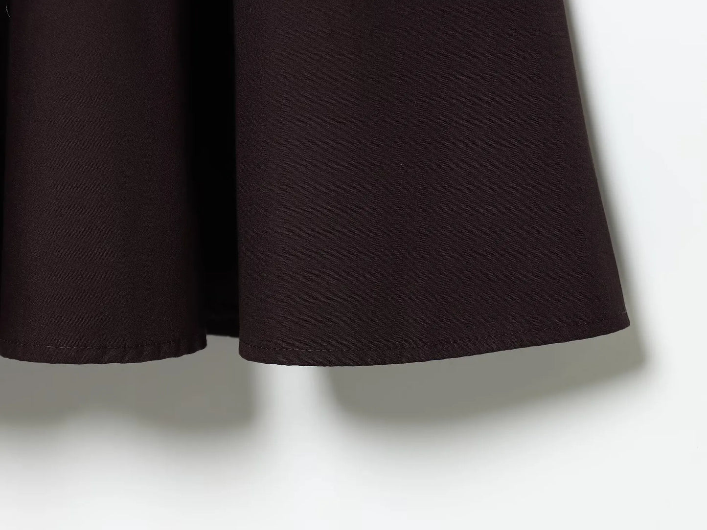 2026 Women Summer Fashion Solid Midi Dress Side Zipper Pleated Woman Ship-type Short Sleeved Stitching Holiday Party Dress