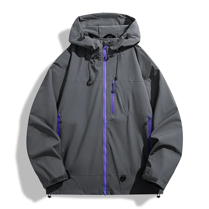 Waterproof Windbreaker Outdoor Sport Windproof Single-Layer Jacket Men Women Hiking Climbing Trekking Rain Coat