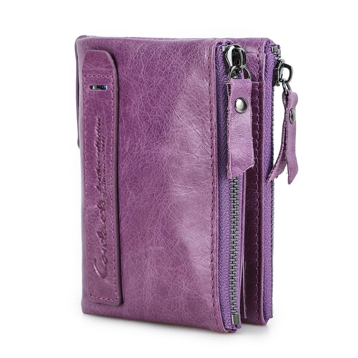 Fashion Genuine Leather Women Wallet Bifold Card Holder Coin Purse Small Women's Purse Money Clip Men Pocket Wallets