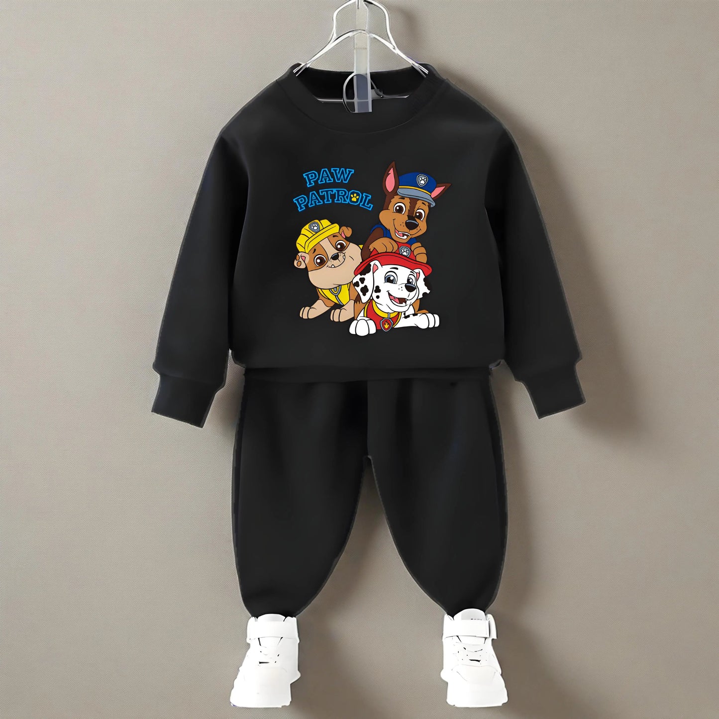 Spring Fall Boys O Neck Pullover and Sweatpant Two Piece Set Children's Casual Hoodies Sets Kids Sport Clothes Suit