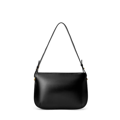 Genuine leather red shoulder bag woman minimalist crossbody bag cowhide luxury handbags female luxury bag armpit bag