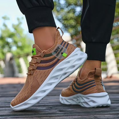 2025 Men Running Shoes Lightweight Sports Shoes Mesh Breathable Casual Running Shoes Women Anti Slip Outdoor New Product Launch