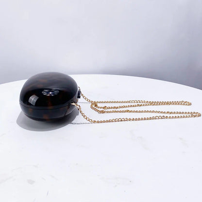 Oval Acrylic Wedding Evening Clutch Party Bag For Women Luxury Designer Handbag And Purse 2024 New In Fashion Shoulder Crossbody