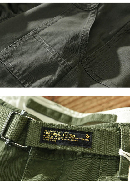 Trendy Versatile Workwear Pants Men American Retro Trousers Fashion Cargo Pants Man Straight Casual Baggy Pants