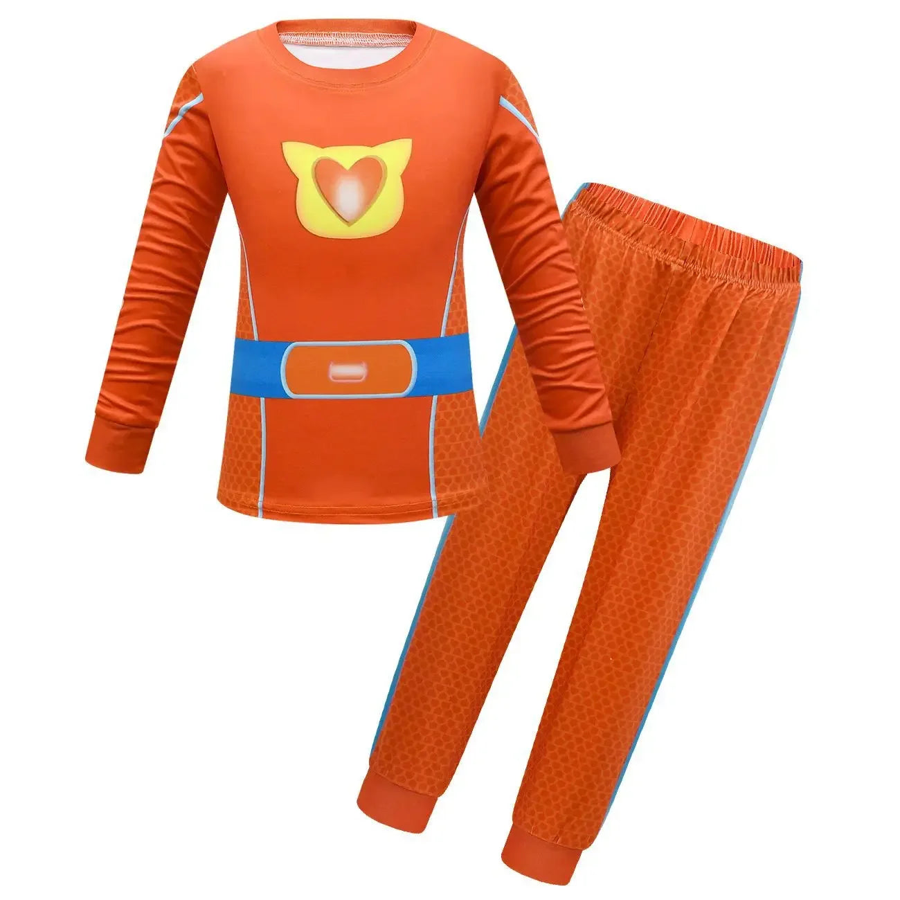 Children SuperKitties Halloween Cartoon Boys Cosplay Costume Super Kitties Buddy Girls Cos Suits Mask Bag Kids Birthday Clothing