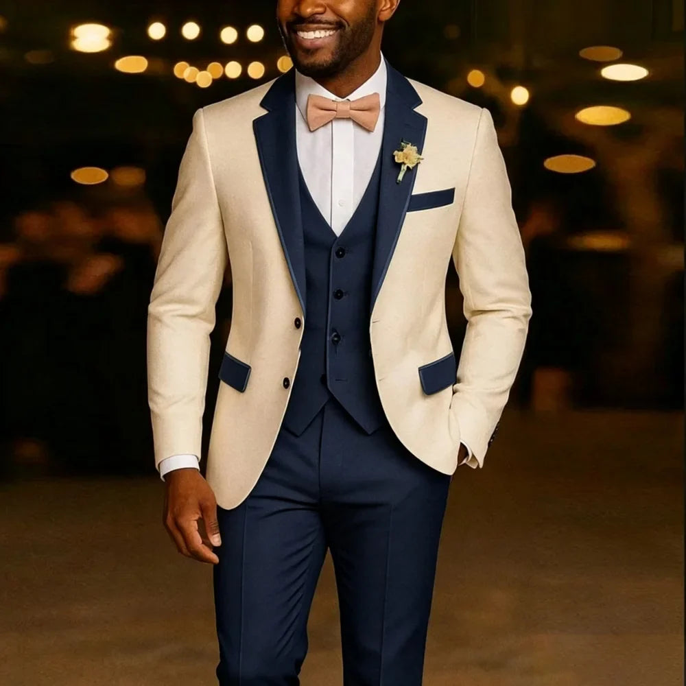 Slim Fit Wedding Suits for Men Sage Green Groom Tuxedo Formal Blazer Vest Pants Set for Prom Party Banquet wedding suits for men