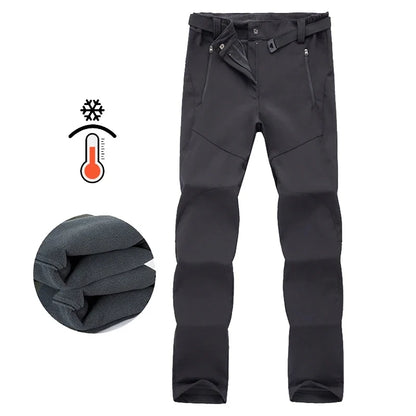 Young Girl  Autumn Winter Pants Camping Skiing Hiking Waterproof Windproof Soft Shell Fleece Warm Outdoor Sports Trekking