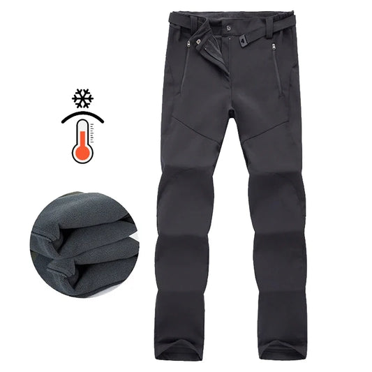 Young Girl  Autumn Winter Pants Camping Skiing Hiking Waterproof Windproof Soft Shell Fleece Warm Outdoor Sports Trekking