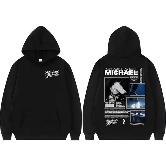 Michael Jackson King of Pop World Tour Hoodies Men Women Fashion Classic Oversized Hoodie High Quality Casual Fleece Sweatshirts