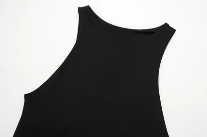 Women Fashion With Halter Neck Skinny Bodysuit Sexy Sleeveless Snap-button Female Playsuits Mujer