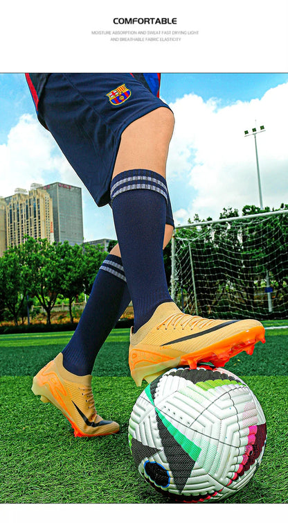 New Men's Football Boots Training FG Top Quality Non-Slip Soccer Shoes Cleats Sneakers Wholesale Drop Shipping Unisex Adult