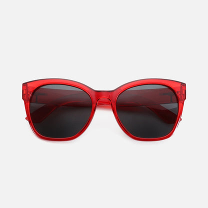 Fashion Original Thick Butterfly Frame Polarized Sunglasses for Women Chunky Uv400 Protection Shade Cat Eye Sun Glasses