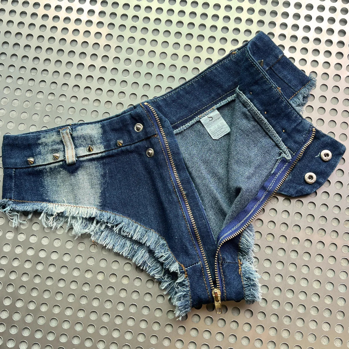 2026 New Ultra Low Waisted Tassel Sexy Denim Short Jeans Women Nightclub