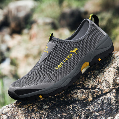 Fashion Summer Shoes Men Casual Shoes Mesh outdoor Breathable Slip-on Flats Men Sneakers Comfortable Water Loafers Zapatillas