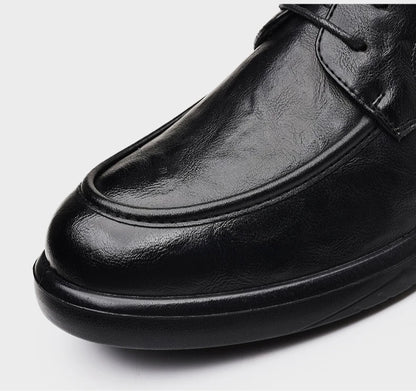 Spring Autumn New Business Casual Shoes for Men Solid Color Fashion Wedding Shoes Male Soft Sole Lace Designer Loafers Man